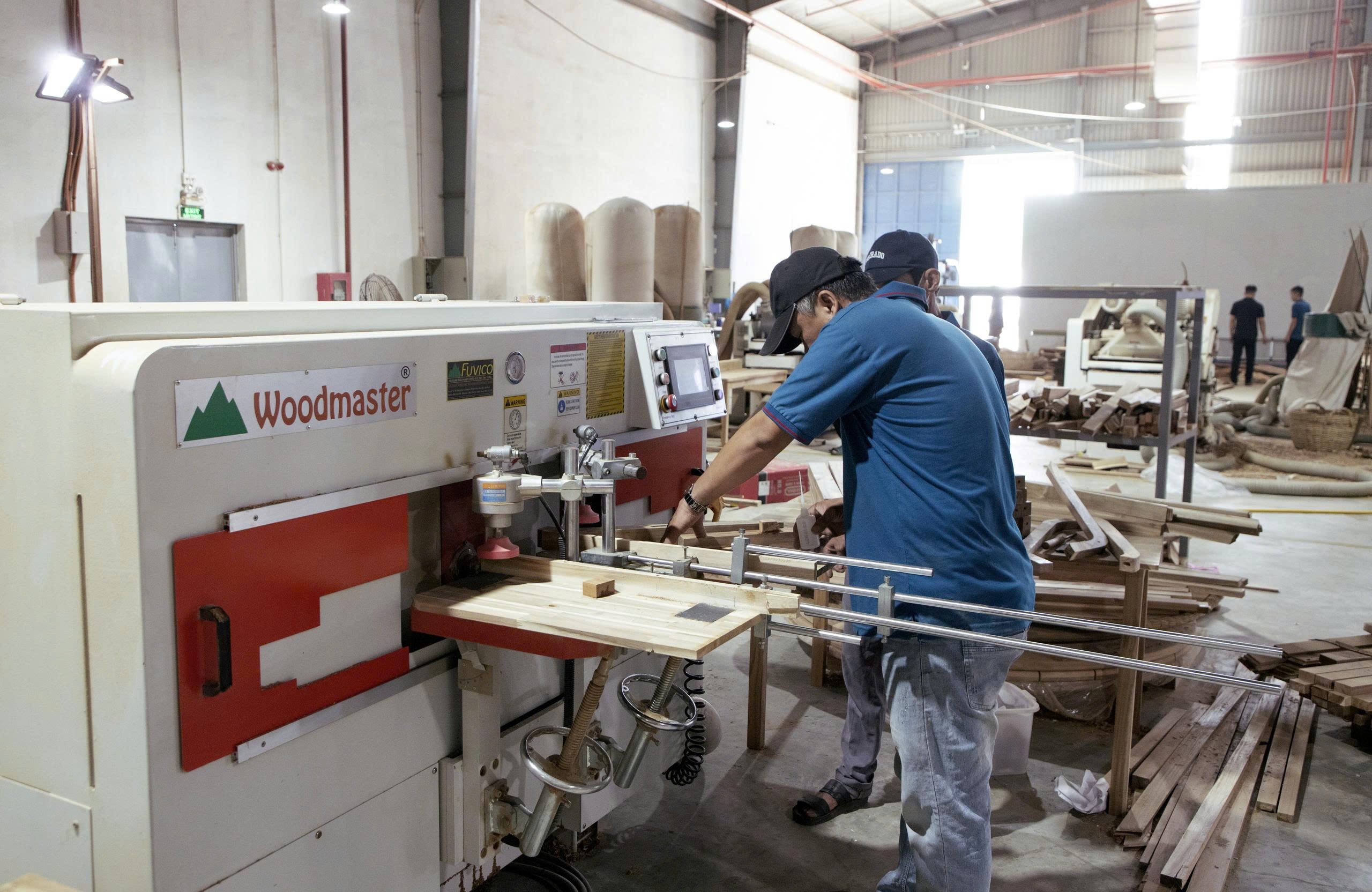 Factory floor, large-scale production