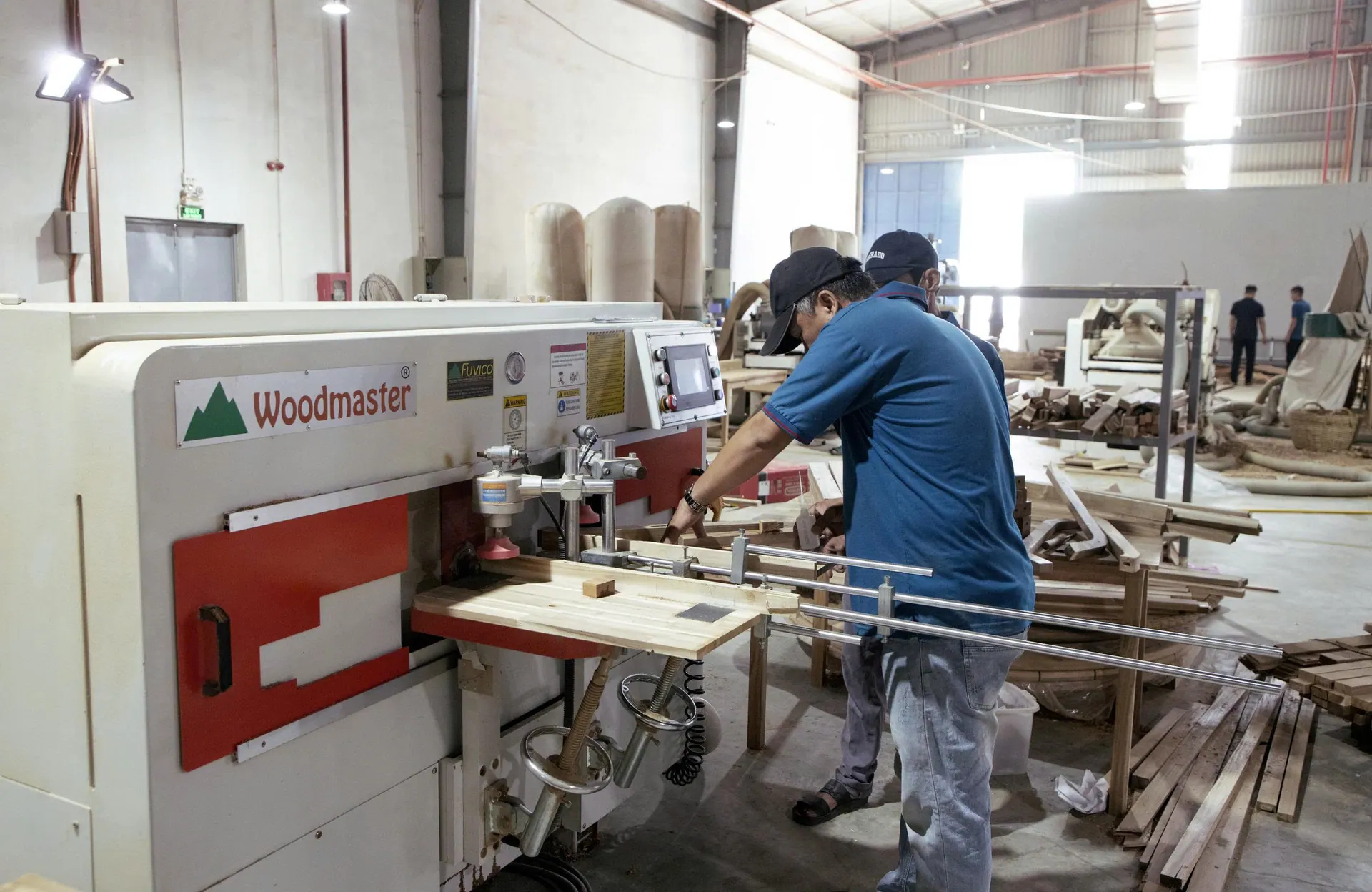 Factory floor, large-scale production