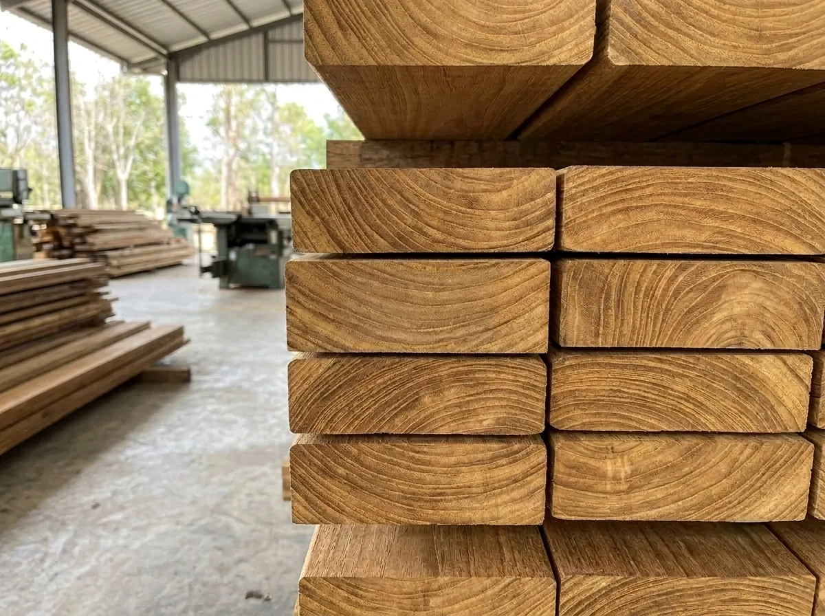 Responsibly sourced timber, forest detail