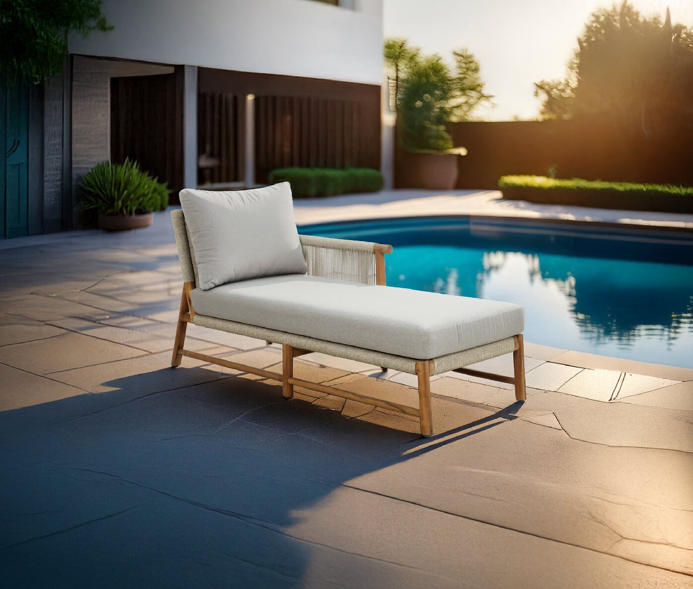 Sun loungers, range shot