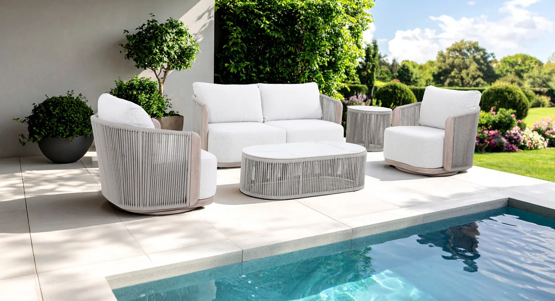 Ebony collection, outdoor furniture setting